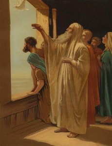 Noach stuurt de duif uit door Philip Richard Morris