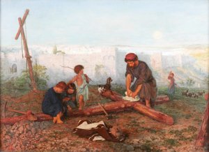 Waar ze hem kruisigden, 1862 door Philip Richard Morris