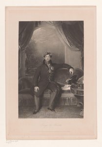 Portret van George IV van het Verenigd Koninkrijk door Philip Thomas