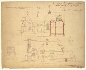 Elevaties voor The Red House, Bexley Heath