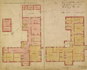 Plannen voor het Rode Huis, Bexley Heath, 1859