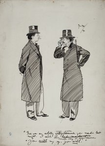 Oscar Wilde en Whistler door Philip William May