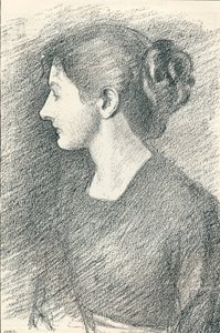 Portret van Miss Emma Froude, ca. 1893 door Philip Wilson Steer