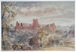 Richmond Castle, Yorkshire door Philip Wilson Steer