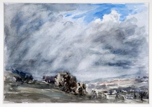 Stormachtige dag, Gloucestershire, c.1902