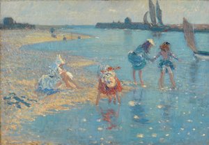 Walberswick, kinderen pootjebaden, 1891