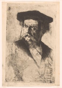Portret van een man door Philip Zilcken (signed by artist)