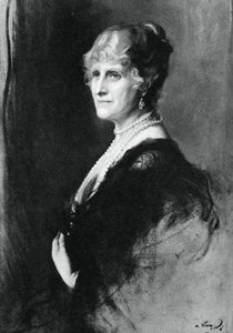 Nina Bowes-Lyon, gravin van Strathmore en Kinghorne, 1937 door Philip de László
