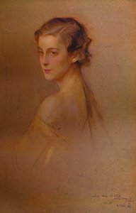 Studieportret van HKH de hertogin van Kent, 1934-1935. Kunstenaars: Fulop Laszlo, Philip A de Laszlo door Philip de László