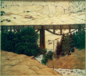 Brug, (viaduct) door Philipp Bauknecht