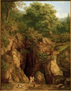 J.Ph. Hackert, Grot van de Heilige Franciscus op Monte Verna I door Philipp Hackert