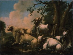 Rust van de kudde door Philipp Peter Roos