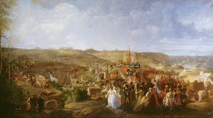 Napoleon in een kamp in Boulogne verdeelt het Legioen van Eer, 16 augustus 1804 door Philippe Auguste Hennequin