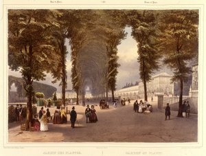 Le Jardin des Plantes - in “Promenade dans Paris et ses environs”, door Jacottet en Benoist, Parijs, ca. 1840
