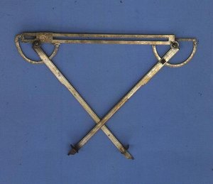Trigonometer, ca. 1580 door Philippe Danfrie