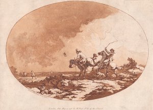 Een Winderige Dag door Philippe Jacques de Loutherbourg