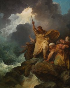 De vernietiging van het leger van de Farao door Philippe Jacques de Loutherbourg II
