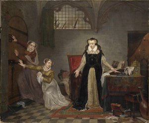 De laatste uren van Mary Stuart, Koningin van Schotland, voor 1819