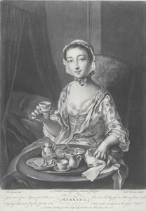 Ochtend, gegraveerd door Richard Houston, 1758