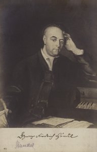 Portret van George Friedrich Handel