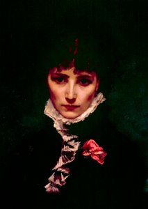 Portret van comédienne Sarah-Henriette Bernard, bekend als Sarah Bernhardt (detail)
