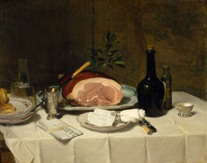 Stilleven met ham