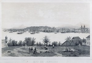 Negen panoramische uitzichten van Rio de Janeiro: Da Ilha das Cobras door Philippe and Ciceri Eugene Benoist