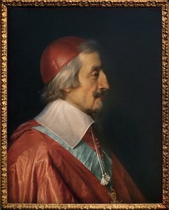 Portret van Kardinaal Richelieu (Armand Jean Duplessis de Richelieu) door Philippe de Champaigne