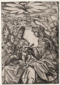 De Heilige Familie met St. Anna en Joachim