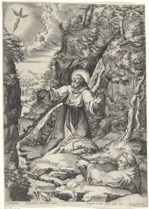 Franciscus van Assisi ontvangt de stigmata