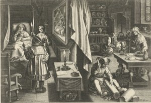 Medicijn tegen syfilis door Philips Galle (attributed to workshop of)