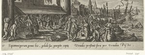 Vismarkt door Philips Galle (attributed to workshop of)