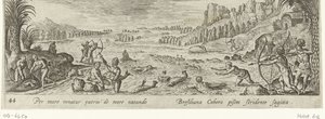 Visvangst bij oorspronkelijke bewoners van Amerika door Philips Galle (attributed to workshop of)