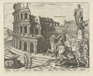 Colosseum in Rome door Philips Galle