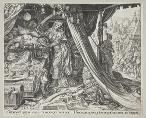 Judith doodt Holofernes door Philips Galle