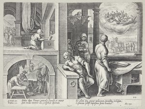 De visioen van Sint Petrus door Philips Galle