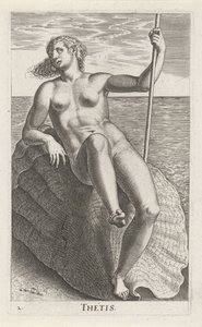 Waternimf Thetis door Philips Galle