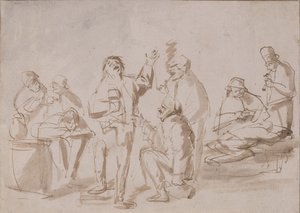 Boeren in een taverne, c.1662