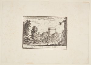 Graf van Metella of Capo di Bove door Philothée Francois Duflos