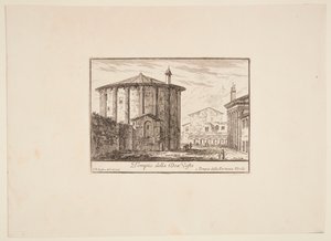 Deens: Tempel voor de godin Vesta. 1. Tempel van Fortuna Virile. Tempel van Fortuna Virile