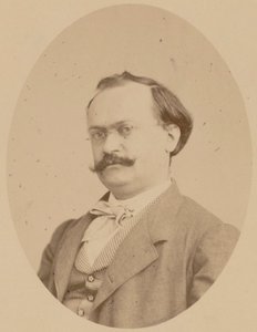 Portret van de componist Charles Lecocq 1832-1918, 1866 door Photo studio A. Legras.