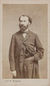 Portret van de componist Prosper Pascal 1825-1880, ca. 1875 door Photo studio Legé and Bergeron.
