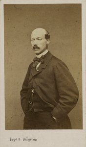 Portret van de Componist Alexandre Batta door Photo studio Legé and Bergeron.