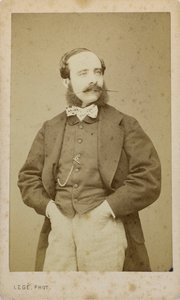 Portret van de violist en componist Adolphe Blanc 1828-1885