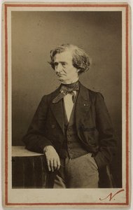Portret van de componist Hector Berlioz 1803-1869, ca. 1860 door Photo studio Nadar.