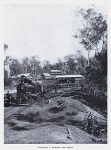 Steenkoolmijnbouw in Bundamba, nabij Ipswich