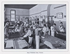 Sloyd Houtbewerkingsklas, Victoria door Photographer Australian