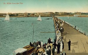 St Kilda vanaf de pier, Melbourne, Victoria, Australië door Photographer Australian