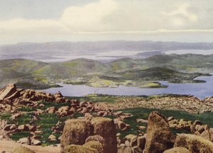 Tasmanië: Panorama vanaf Pinnacle door Photographer Australian