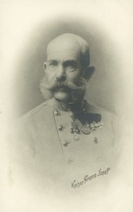 Keizer Frans Jozef I van Oostenrijk (z/w foto)